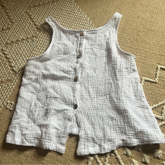 Dreamers White Textured Blouse - Picture 5 of 6